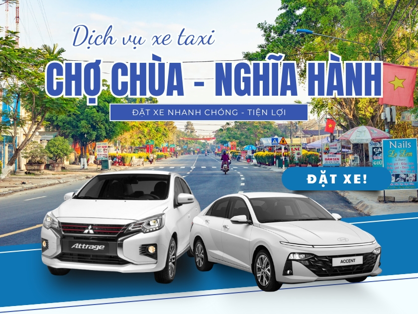 Đặt xe taxi chợ chùa