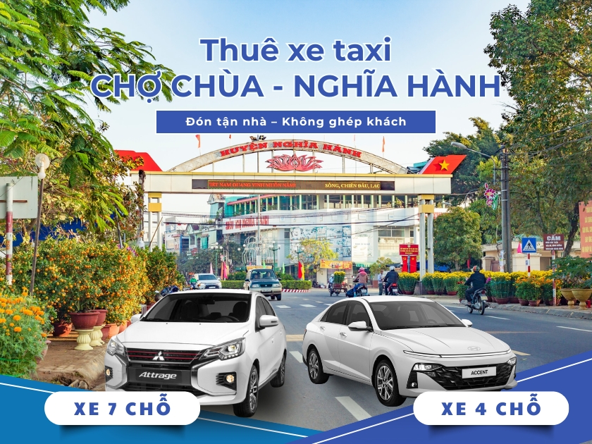 Đặt xe taxi nghĩa hành